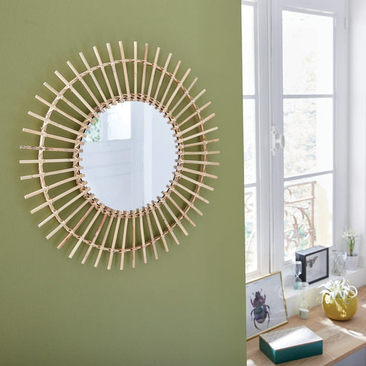 Bricocenter NATURAL BAMBOO MIRROR 55CM