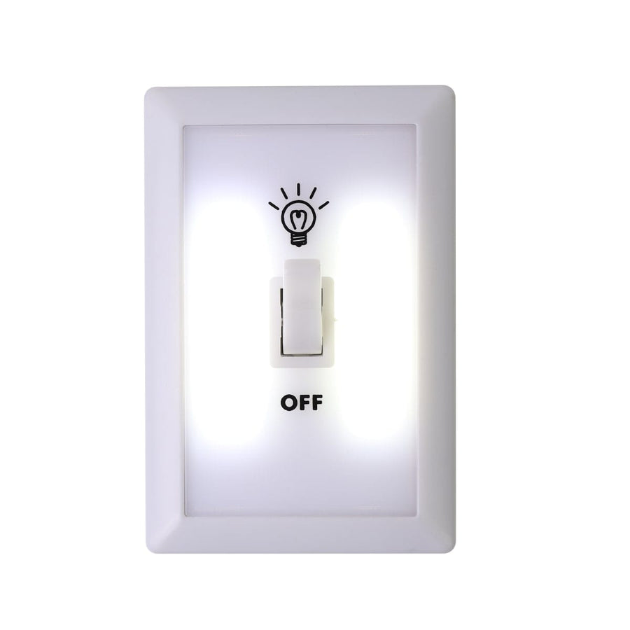 Bricocenter TILPA POINT LIGHT PLASTIC WHITE 11,5 CM LED COLD LIGHT WITH BATTERY WITH SWITCH