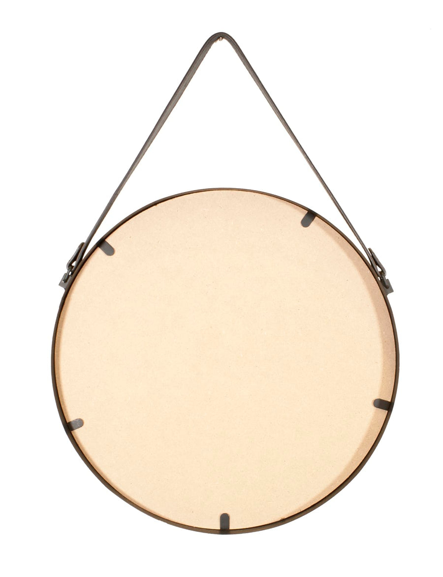 Bricocenter BLACK METAL BARBIER MIRROR 41CM