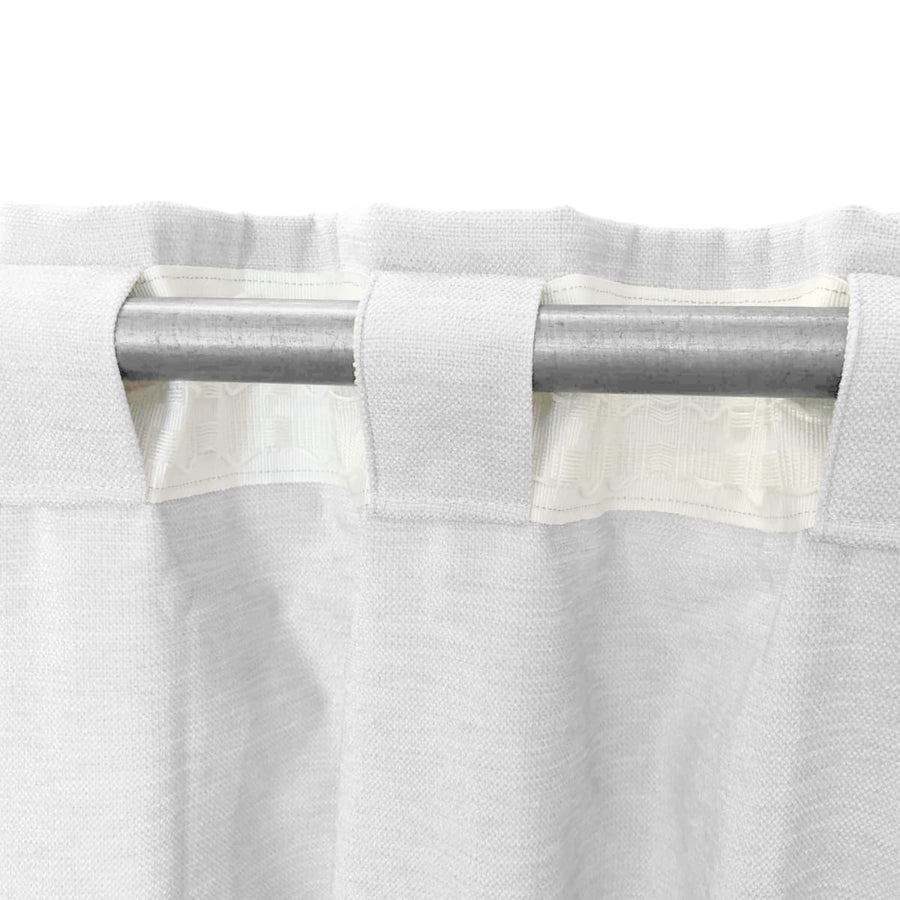 Bricocenter CAROL WHITE OPAQUE CURTAIN 200X280 CM WEBBING AND CONCEALED HANGING LOOP