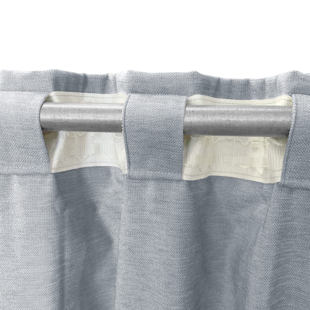 Bricocenter CAROL GREY GRANITE CURTAIN 200X280 CM WEBBING AND CONCEALED HANGING LOOP