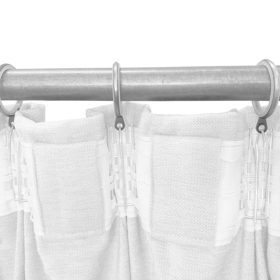 Bricocenter CAROL WHITE OPAQUE CURTAIN 200X280 CM WEBBING AND CONCEALED HANGING LOOP