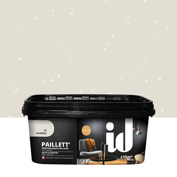 BEIGE AVORIAZ GLITTER EFFECT PAINT