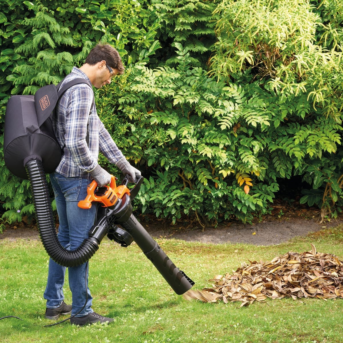 Bricocenter BLOWER SHREDDER VACUUM 2900W BACKPACK BAG 55LT