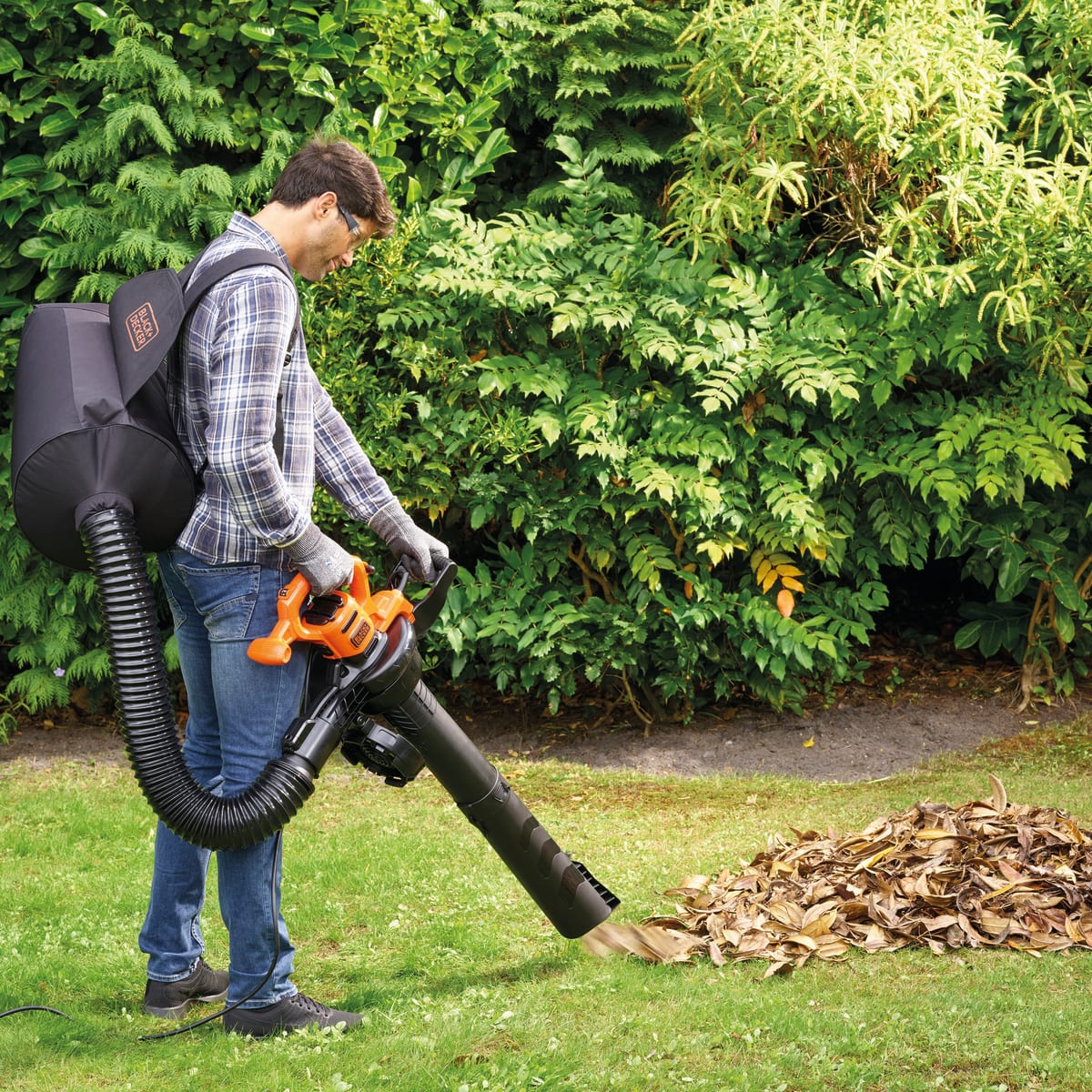 BLOWER SHREDDER VACUUM 2900W BACKPACK BAG 55LT