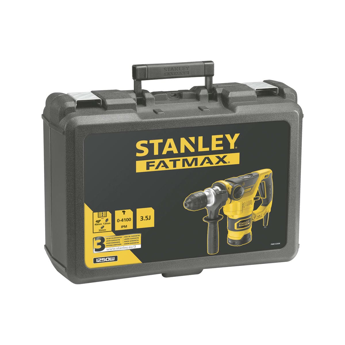 Bricocenter STANLEY FME1250K-QS1250W 3.5J VARIABLE SPEED SPINDLE HAMMER