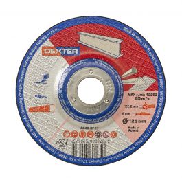 DEXTER STAINLESS STEEL GRINDING DISC 125X6 MM