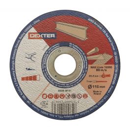 DEXTER ABRASIVE DISC 115X1 MM CUT ME