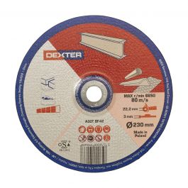 DEXTER STAINLESS STEEL CUTTING ABRASIVE DISC 230X3M