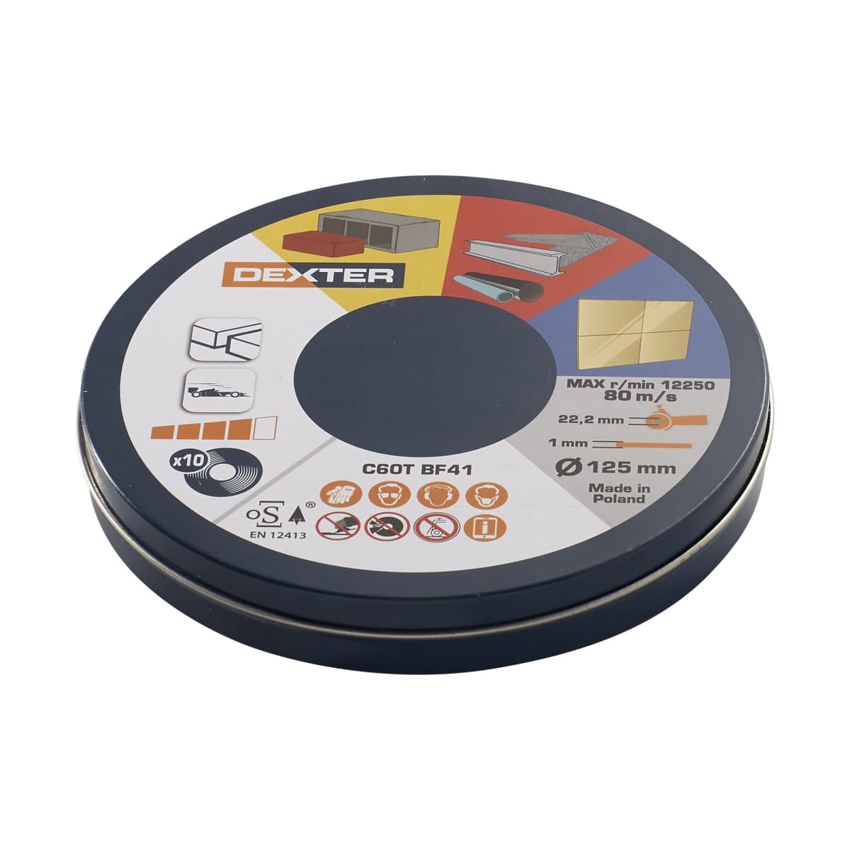 Bricocenter DEXTER MULTI-MATERIAL ABRASIVE DISC 125X1 5 PIECES