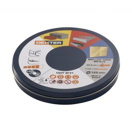 DEXTER MULTI-MATERIAL ABRASIVE DISC 125X1 5 PIECES