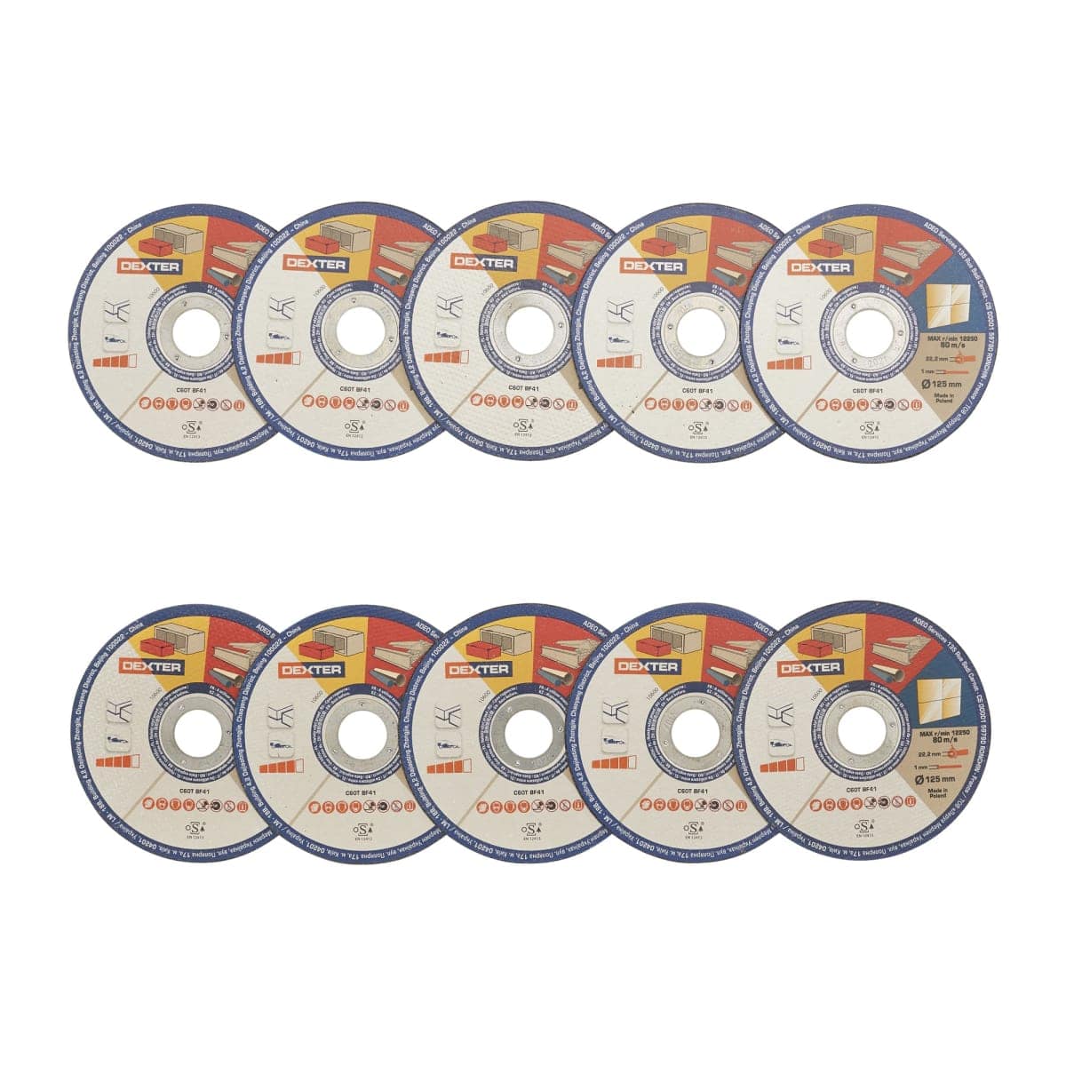 Bricocenter DEXTER MULTI-MATERIAL ABRASIVE DISC 125X1 5 PIECES