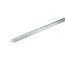 U PROFILE IN ANODISED ALUMINIUM 10x10x1MM 1M AL OPACO