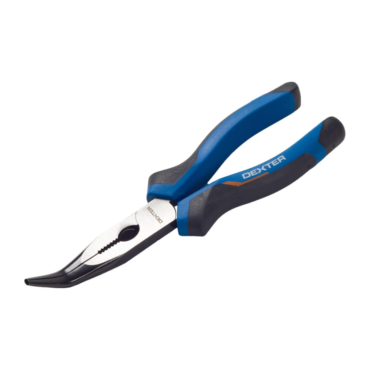 DEXTER CURVED NOSE PLIERS 200MM CHROME VANADIUM