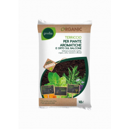 SOIL FOR AROMATIC PLANTS AND BALCONY VEGETABLE GARDEN 10 L BIO GEOLIA