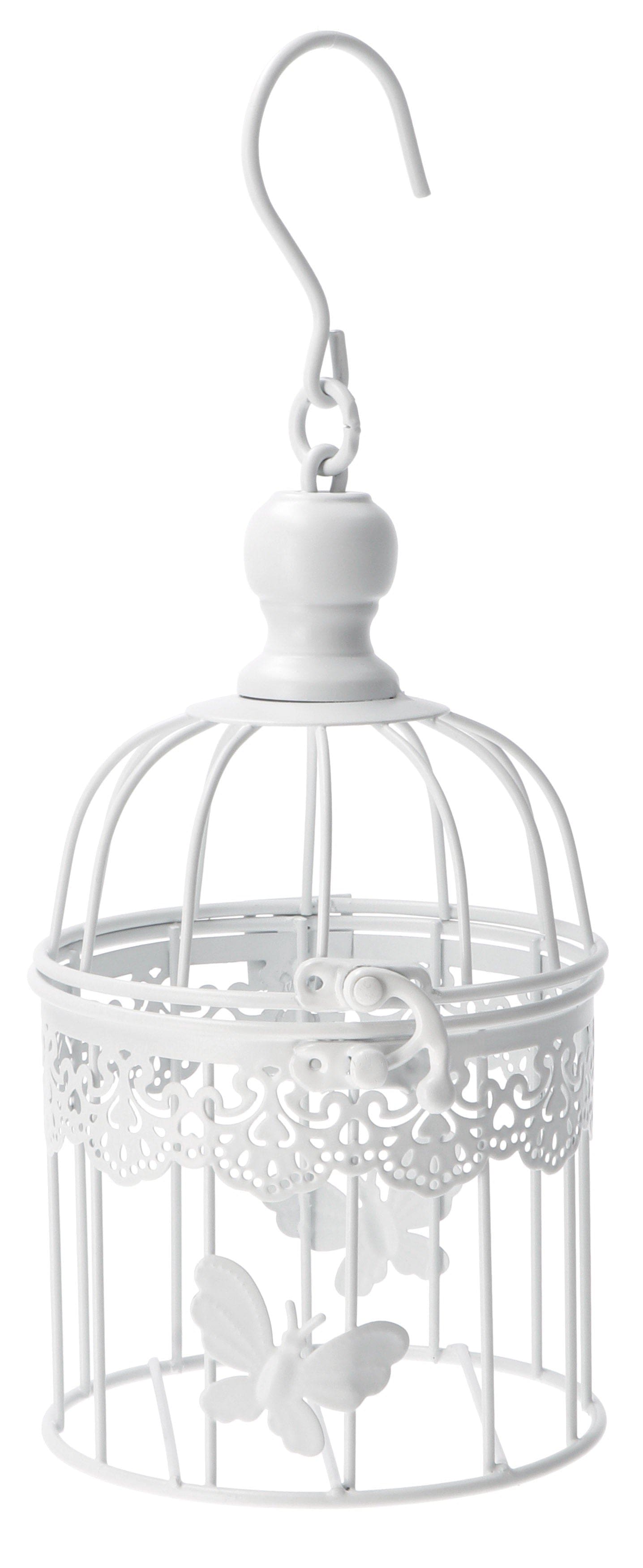 Bricocenter ROUND WHITE IRON CAGE DIAM 12 X H20 CM