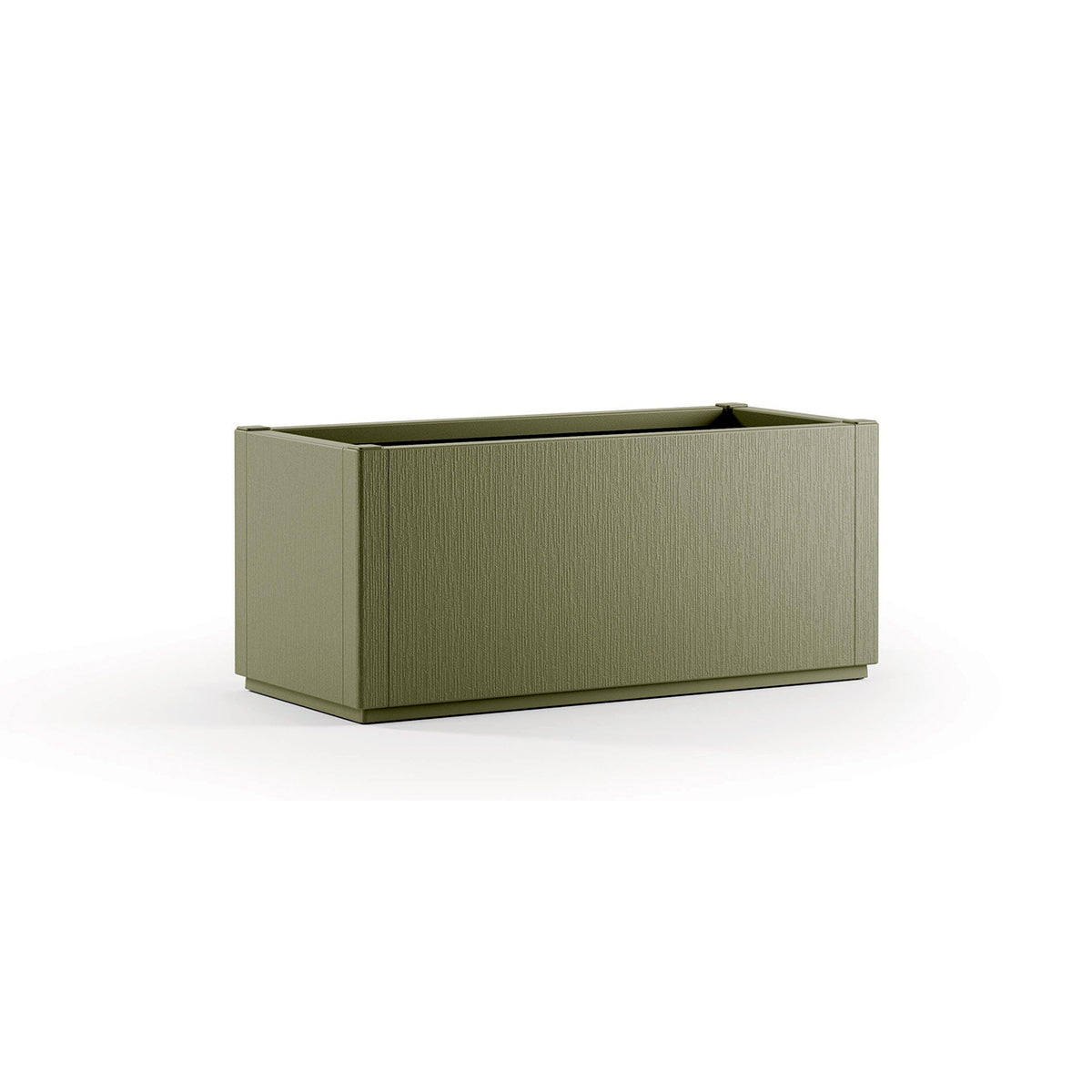 ETHICA RECTANGULAR PLANTER CM 80X36 H35 80 LT OLIVE GREEN