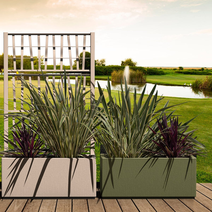 Bricocenter ETHICA PLANTER WITH ESPALIER CM 80X36 H140 CHALK