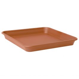 PARIS SQUARE SAUCER CM 26 H3,1 TERRACOTTA