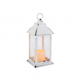 LANTERN WITH LED CANDLE H30X13.5X13.5 CM
