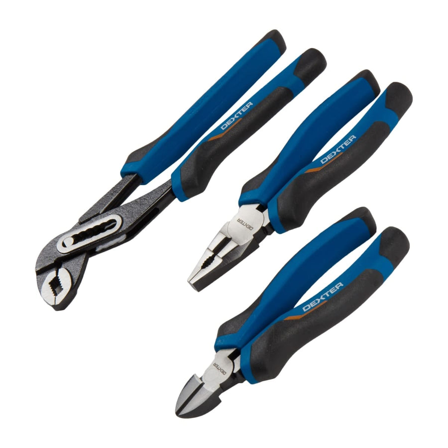 Bricocenter 3-PIECE SET PLIERS, PINCERS, DEXTER PARROT