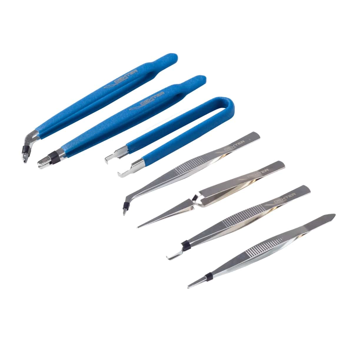 DEXTER PRECISION STEEL TWEEZERS