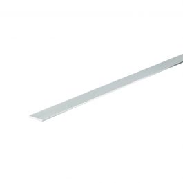 ANODISED ALUMINIUM FLAT PROFILE 20x2MM 1M MATT