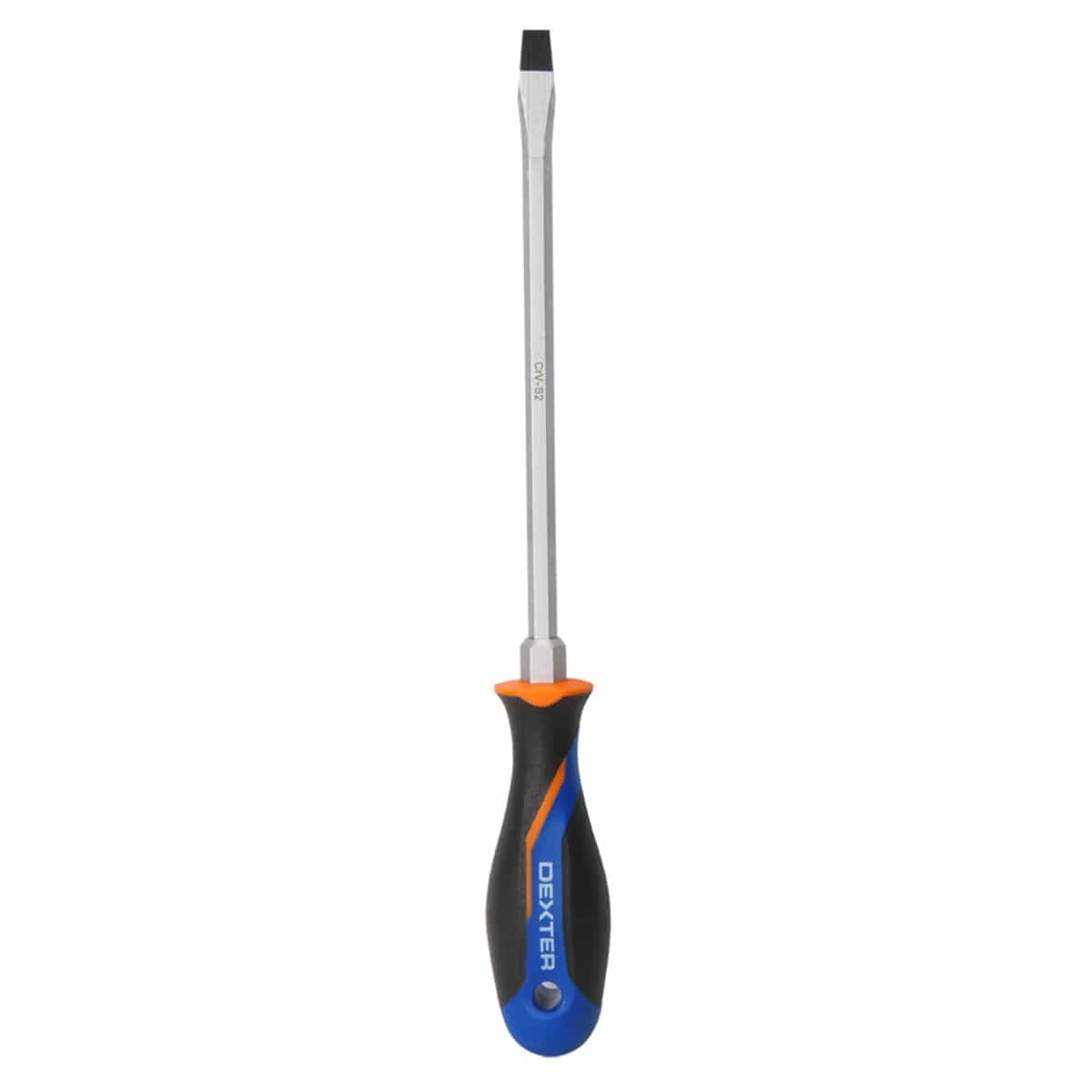 DEXTER SLOTTED SCREWDRIVER SL 8X200MM, CHROME VANADIUM