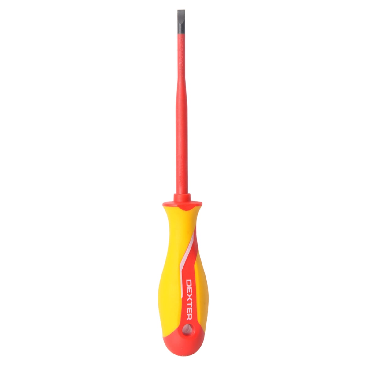 DEXTER INSULATED SCREWDRIVER CUT, SL IMPRESSION 5.5X125MM, CHROME VANADIUM