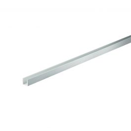 U PROFILE MM 6X6X1 ALL.SILVER MT 1.00