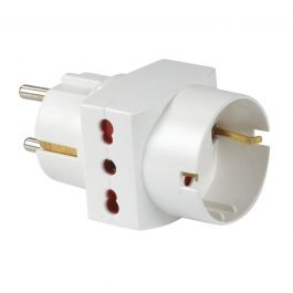 SCHUKO PLUG ADAPTER 3 PLACES 1 PRESAU