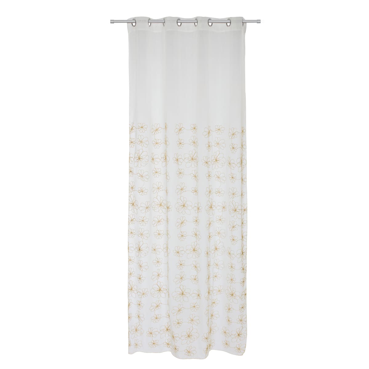 CATERINA FILTER CURTAIN GOLD 140X290 CM WITH EYELETS