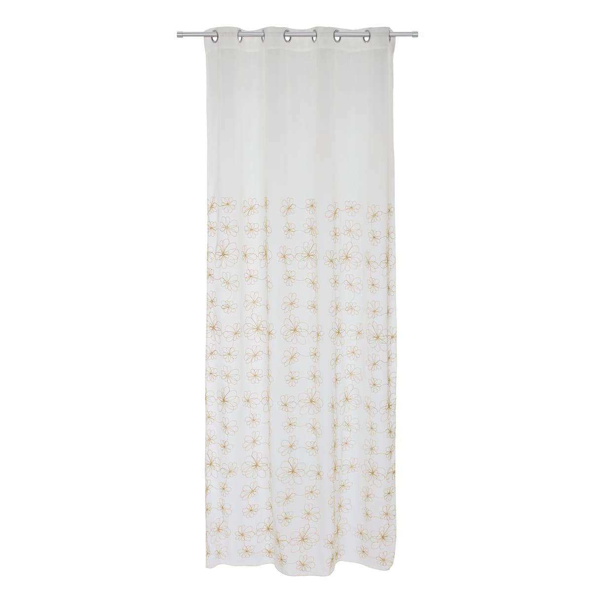 Bricocenter CATERINA FILTER CURTAIN GOLD 140X290 CM WITH EYELETS