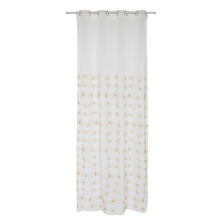 Bricocenter CATERINA FILTER CURTAIN GOLD 140X290 CM WITH EYELETS
