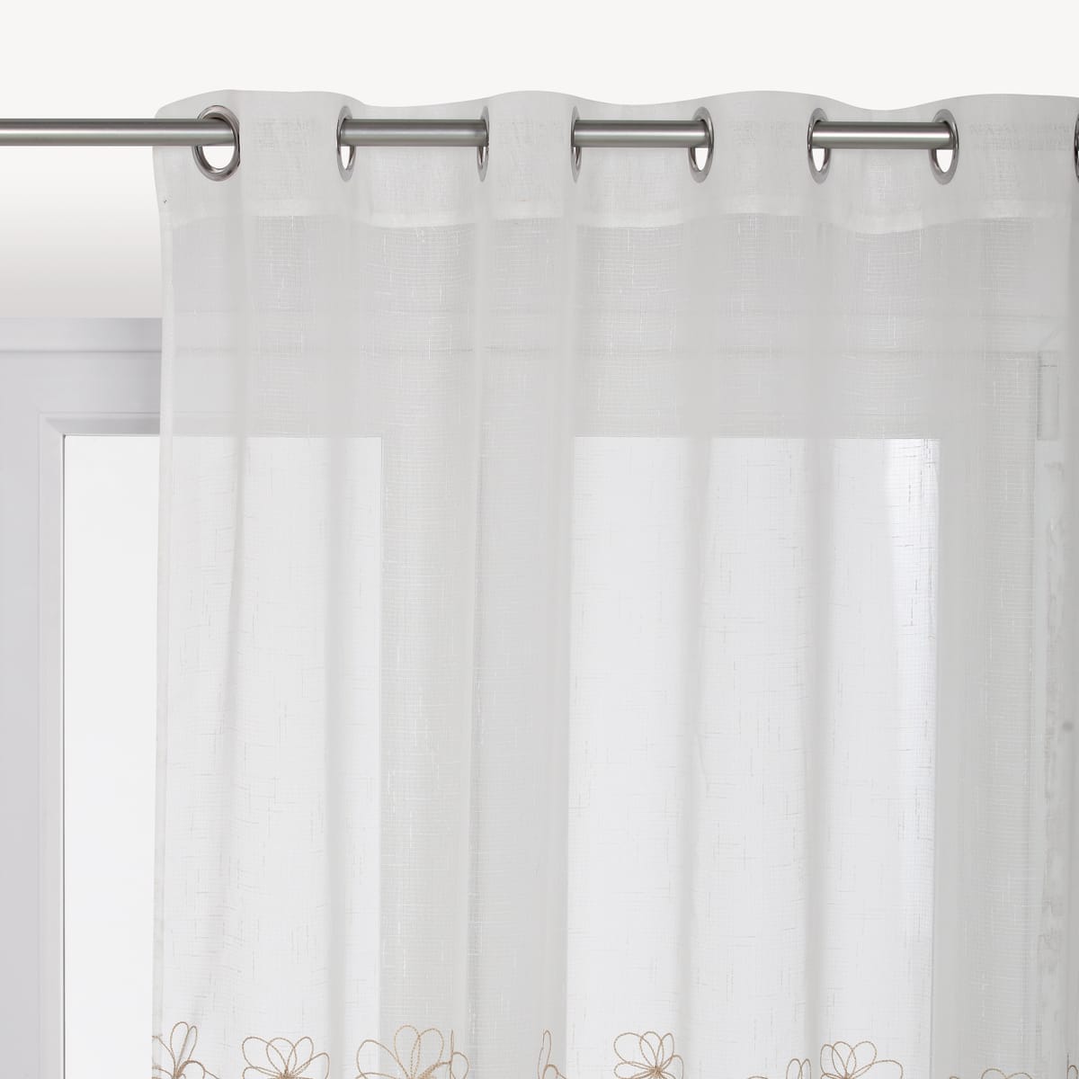 Bricocenter CATERINA FILTER CURTAIN GOLD 140X290 CM WITH EYELETS