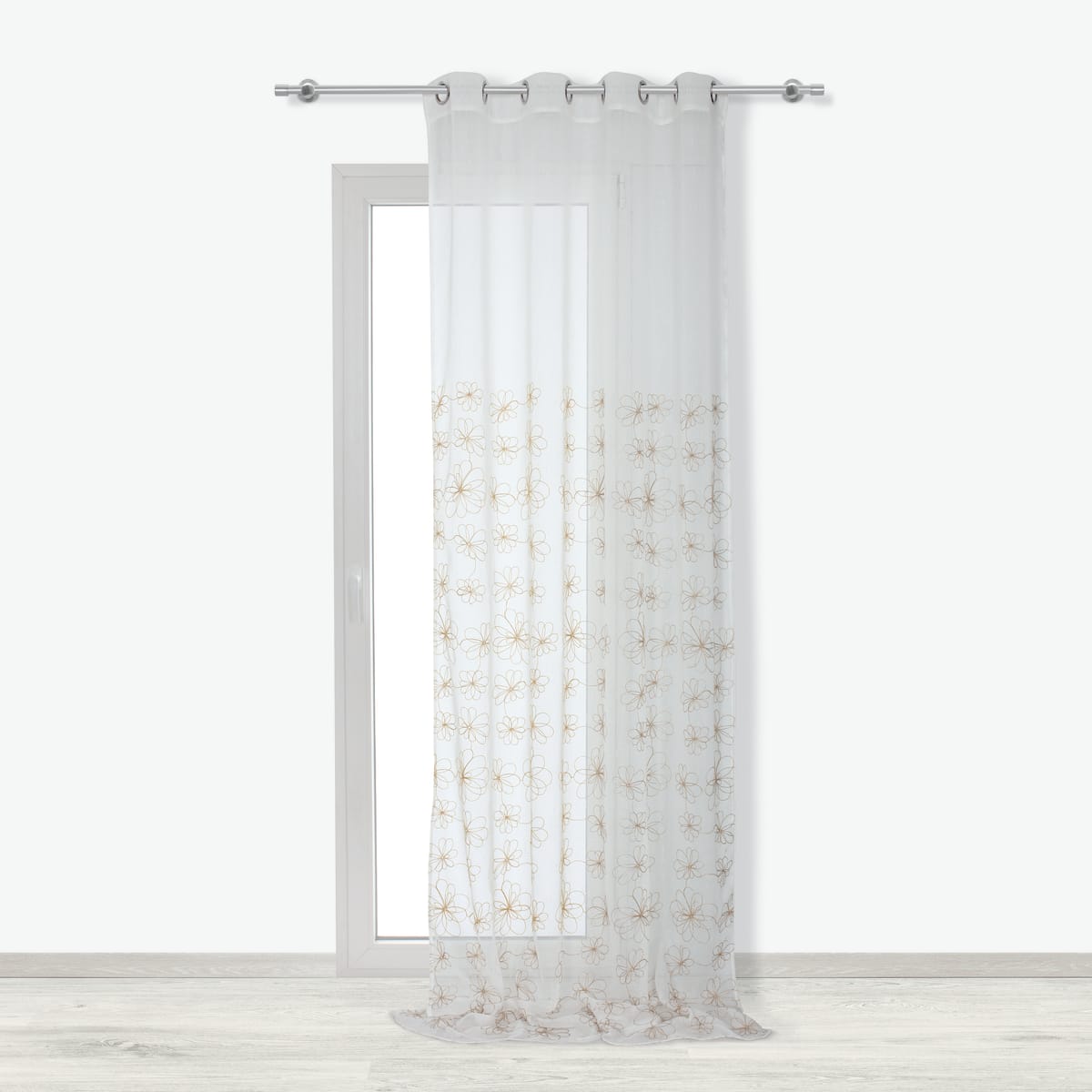 Bricocenter CATERINA FILTER CURTAIN GOLD 140X290 CM WITH EYELETS