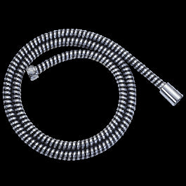 PVC SPIRAL HOSE BLACK/CHROME 1.75 M