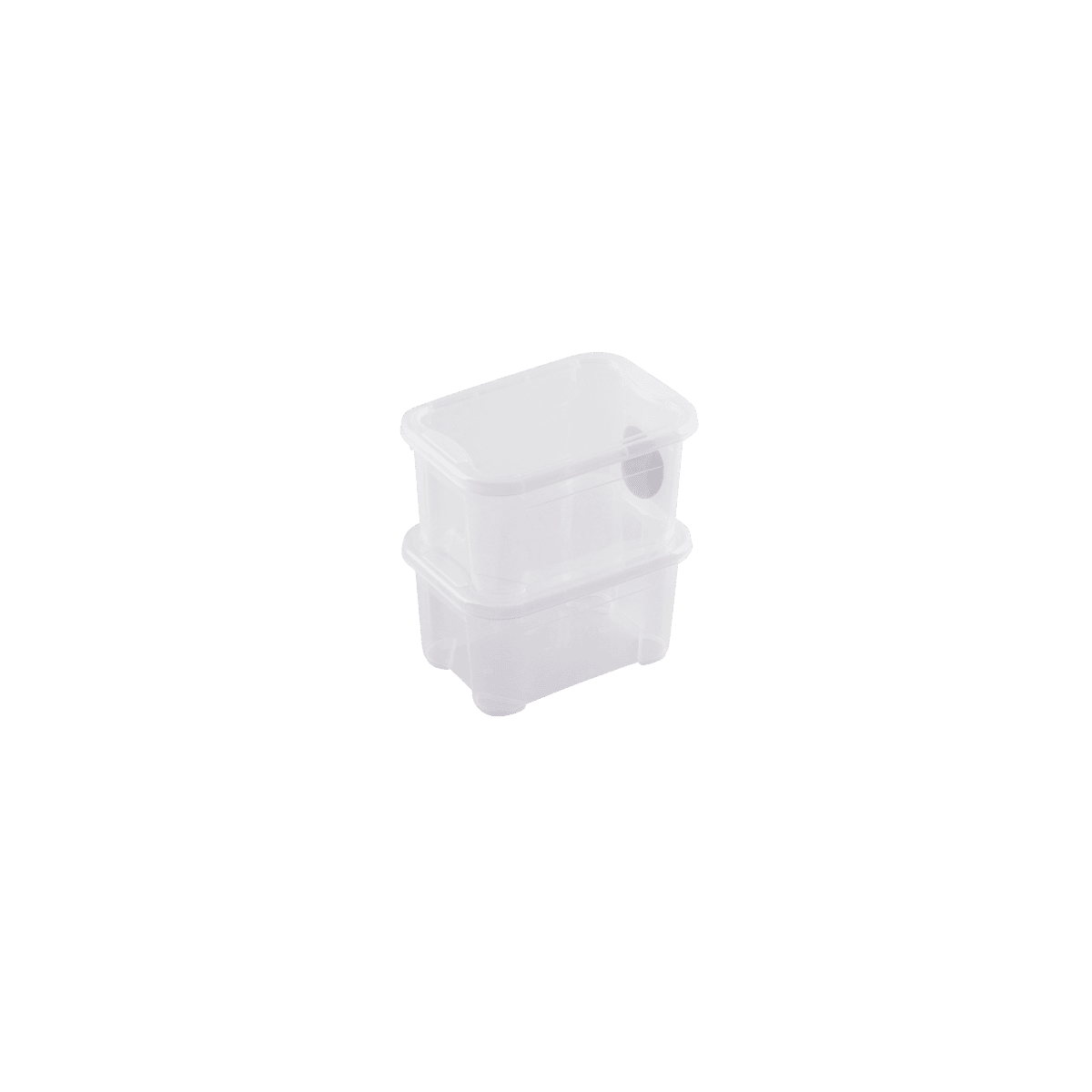 T-BOX XXS CONTAINER WITH LID W26xD19xH14CM 5LT TRANSPARENT PLASTIC LID