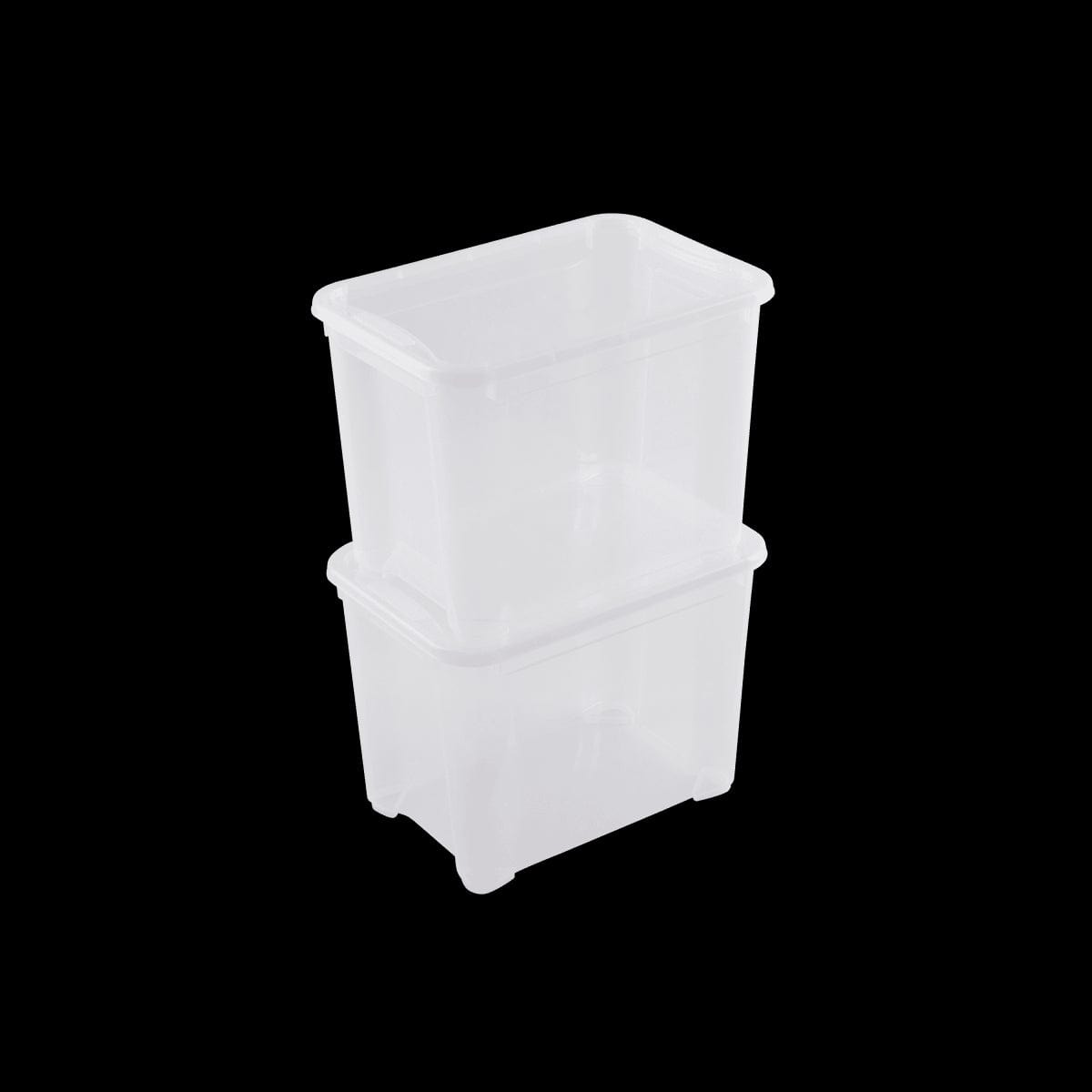 Bricocenter CONTAINER WITH LID T-BOX S W38xD26.5xH28.5CM 18LT TRANSPARENT PLASTIC LID