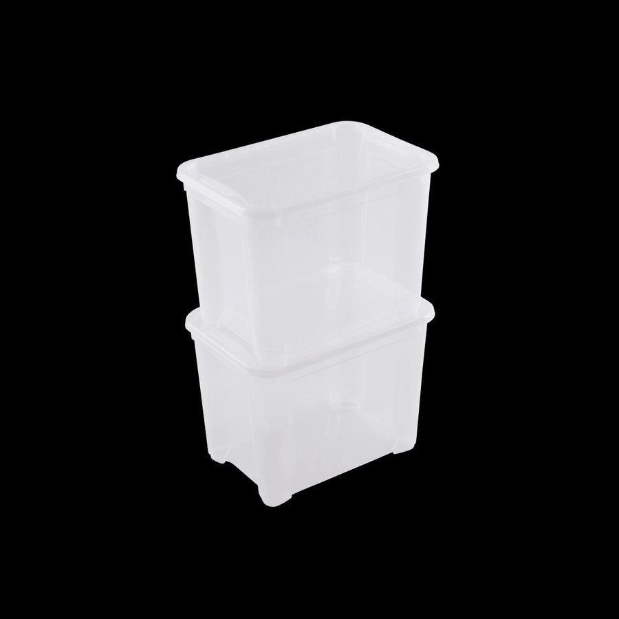 Bricocenter CONTAINER WITH LID T-BOX S W38xD26.5xH28.5CM 18LT TRANSPARENT PLASTIC LID