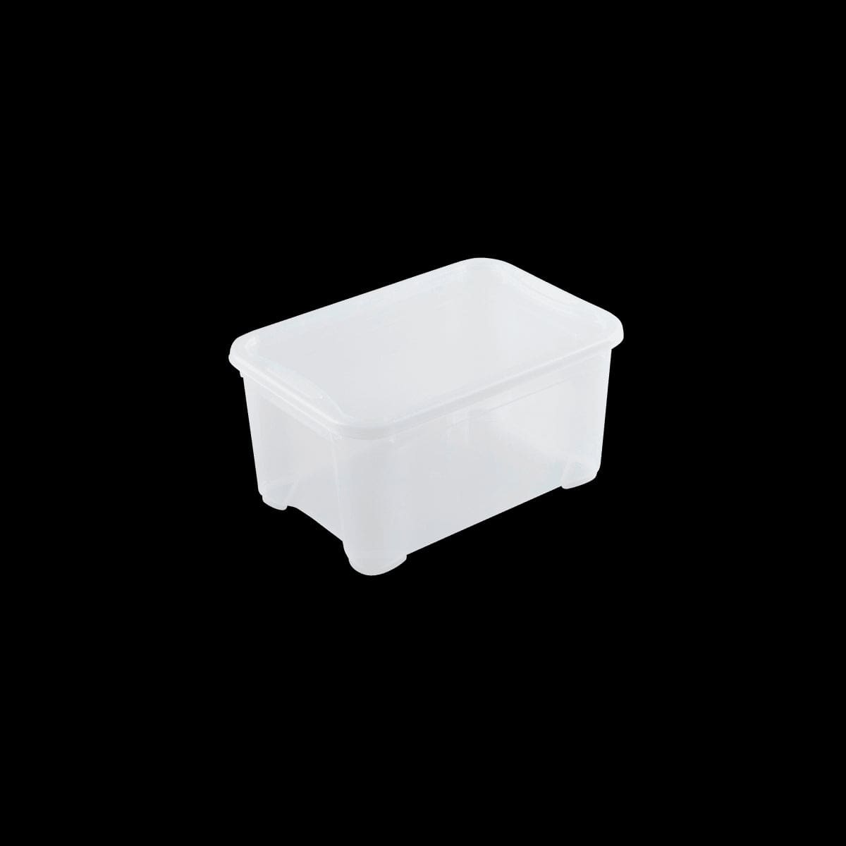 Bricocenter T-BOX XS LID L38xP26.5xH19CM 11LT TRANSPARENT PLASTIC CONTAINER WITH LID