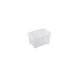 T-BOX XXS CONTAINER WITH LID W26xD19xH14CM 5LT TRANSPARENT PLASTIC LID