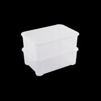 T BOX M L55.5xP39xH19CM 30LT TRANSPARENT PLASTIC LID CONTAINER