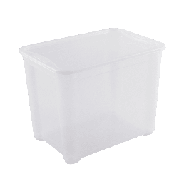 T BOX XL L55.5xP39xH42.5CM 70LT TRANSPARENT PLASTIC LID CONTAINER