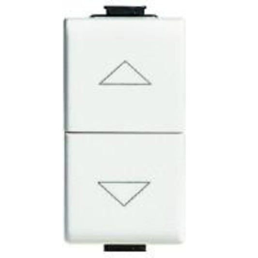 Bricocenter PULSANTE DOPPIO INTERBLOCCATO MATIX  BIANCO