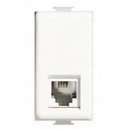 TELEPHONE CONNECTOR RJ11 MATIX WHITE