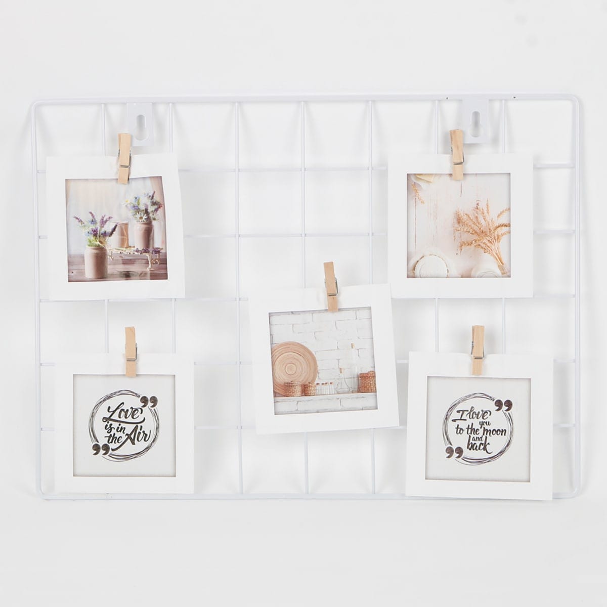 Bricocenter HAWAII NOTICE BOARD 5 PLACES 28X38CM METAL WHITE