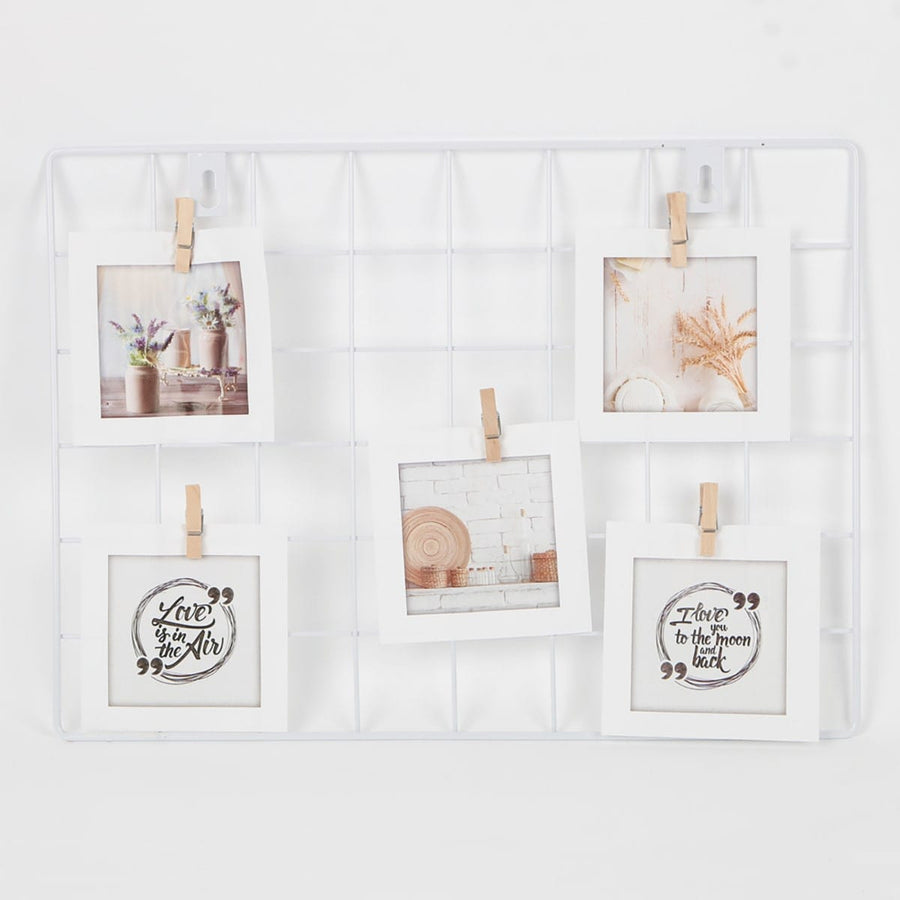 Bricocenter HAWAII NOTICE BOARD 5 PLACES 28X38CM METAL WHITE