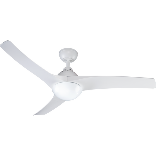 Ventilatore da soffito tokyo plastica bianco d132 2xe27=46w 3 pale