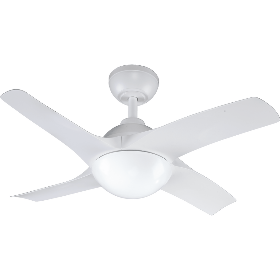 Ventilatore da soffito siroco plastica bianco d91 cm e27=15w 4 pale